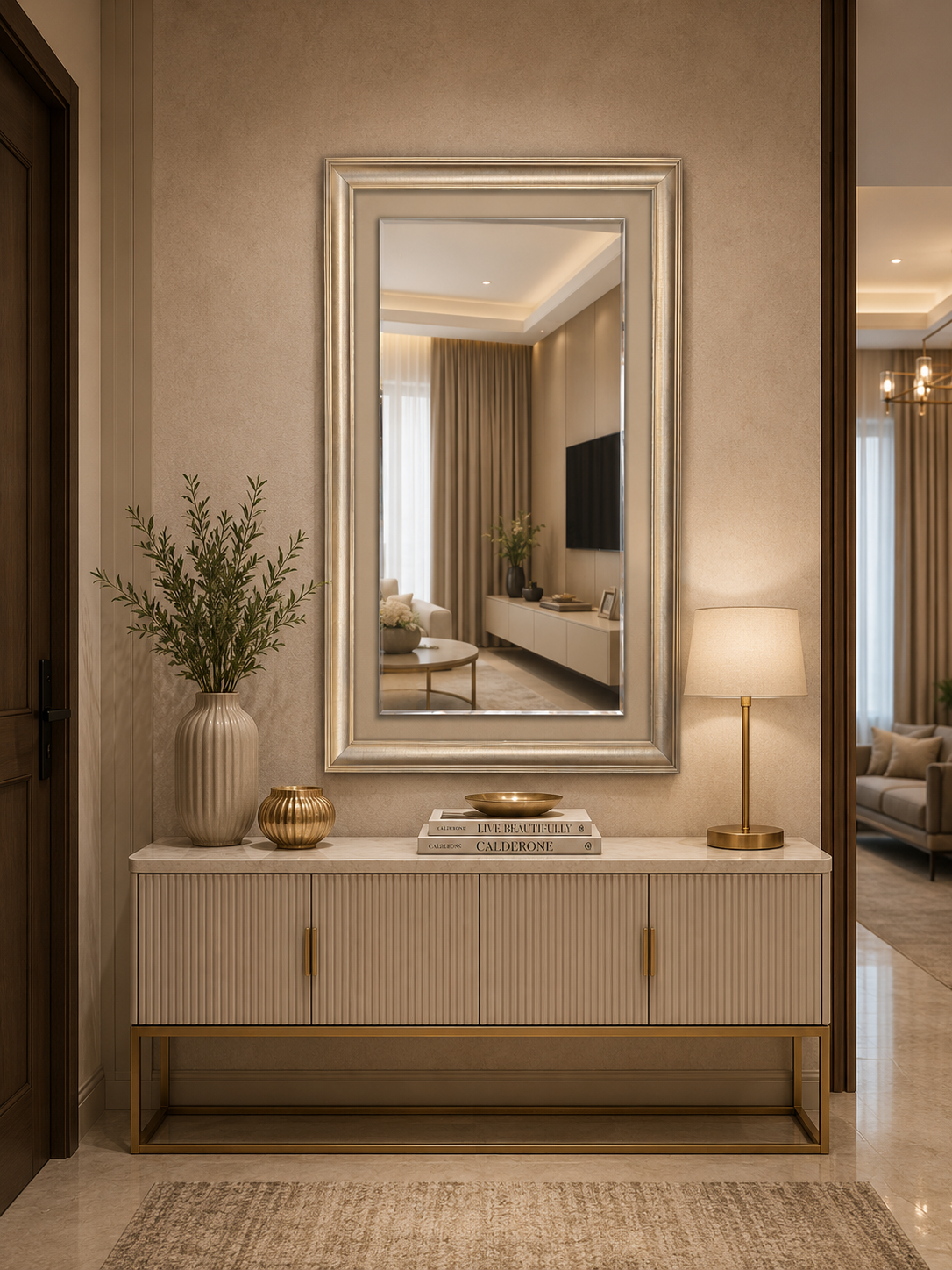 PG 10022 Wooden Frame Mirror