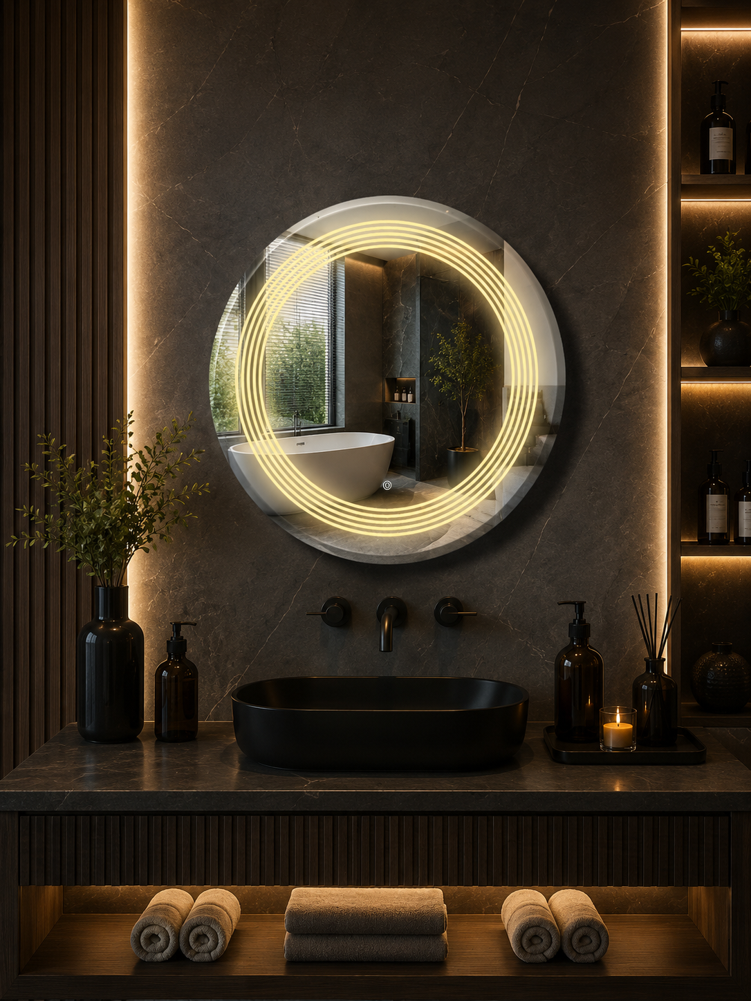 DG-174- LED Mirror with Leaser Etching Design