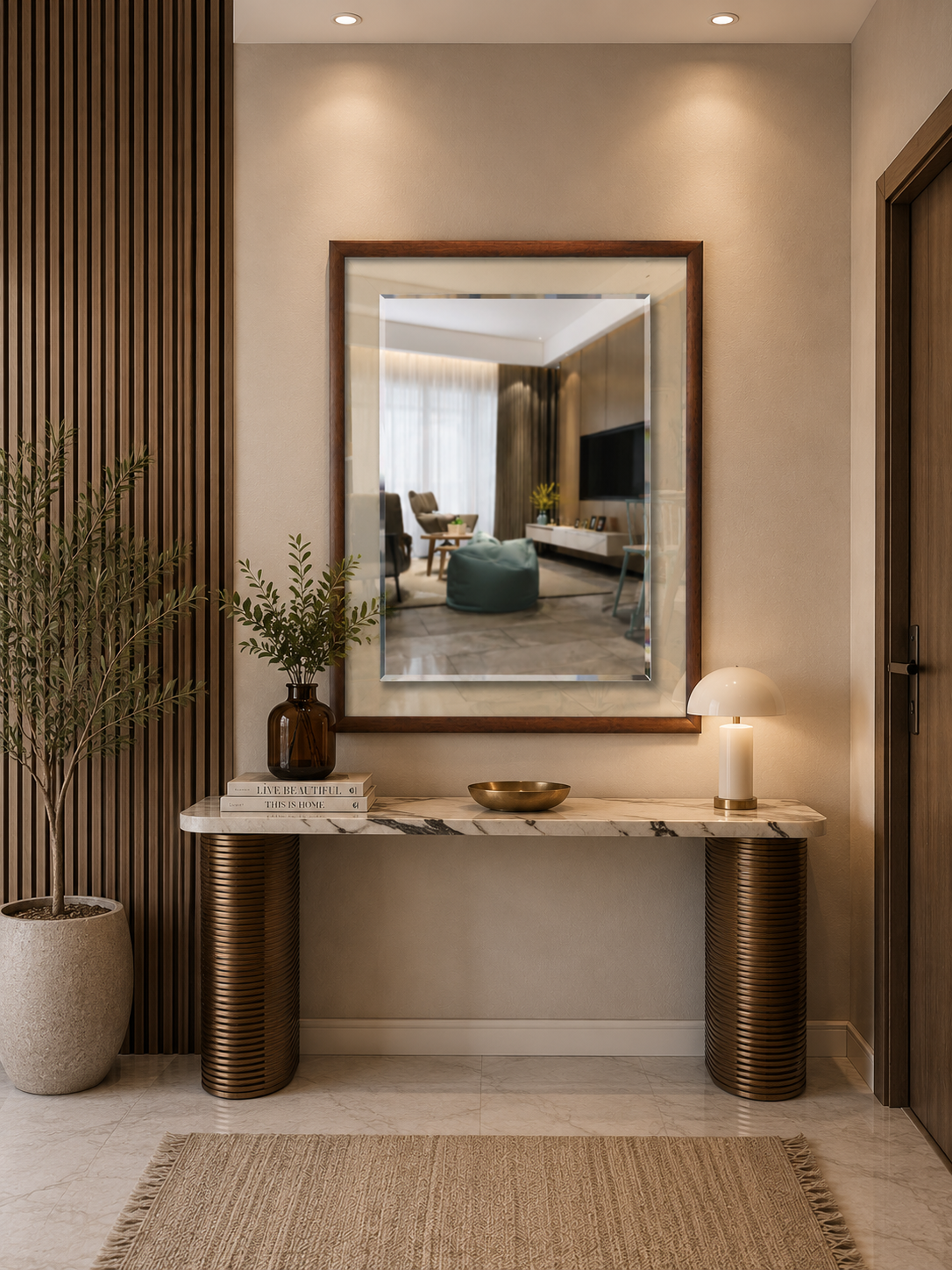 PG 10017 Wooden Frame Mirror