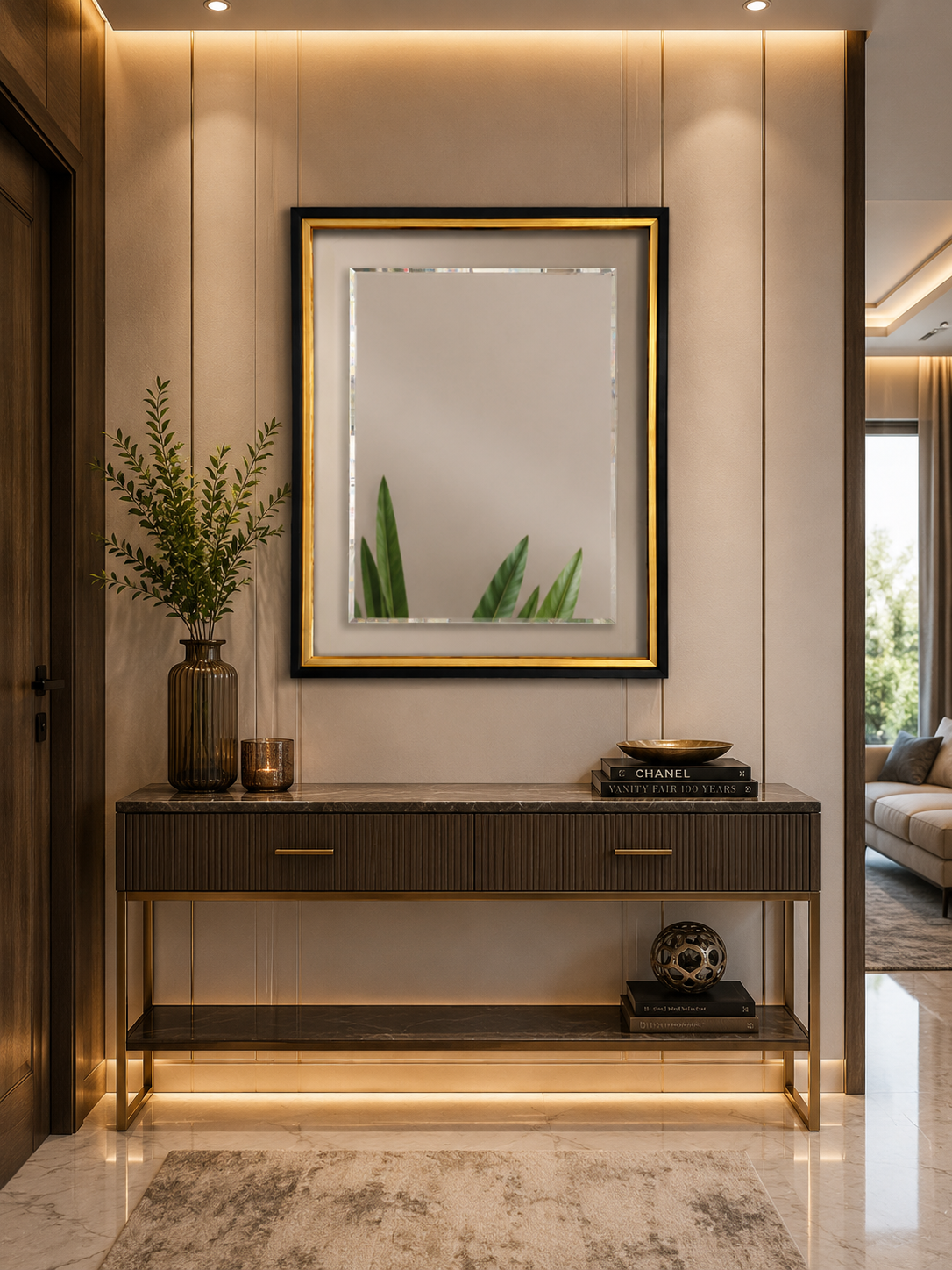PG 10024 Wooden Framed Mirror
