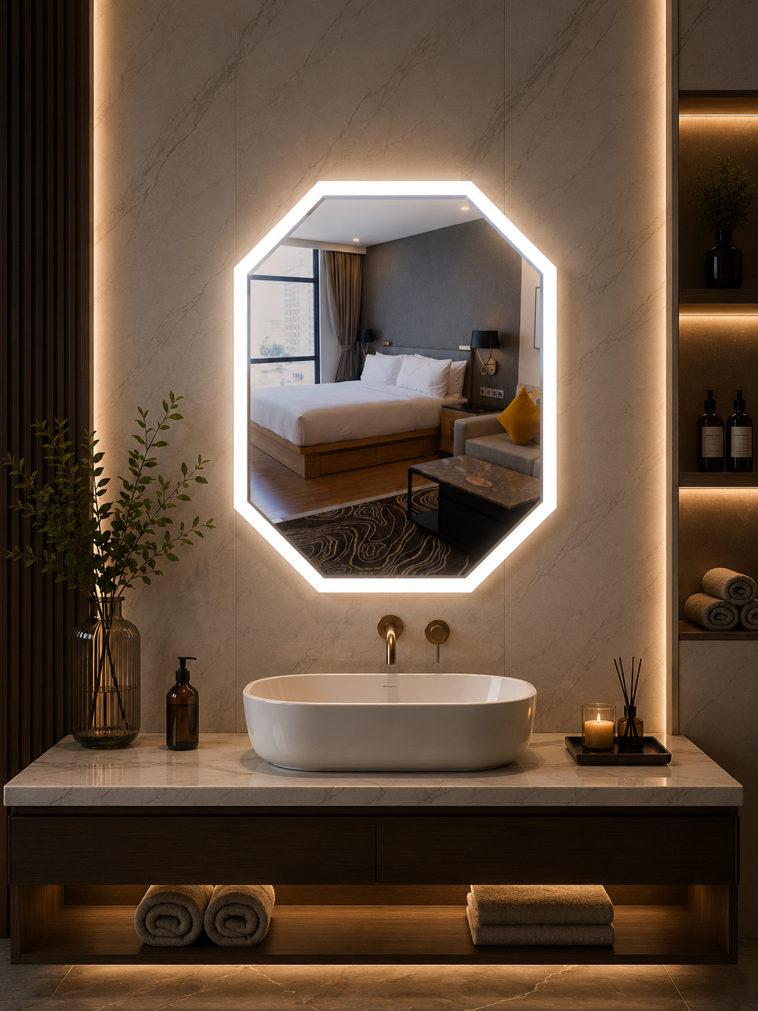 DG-111A - Acrylic Border LED Mirror