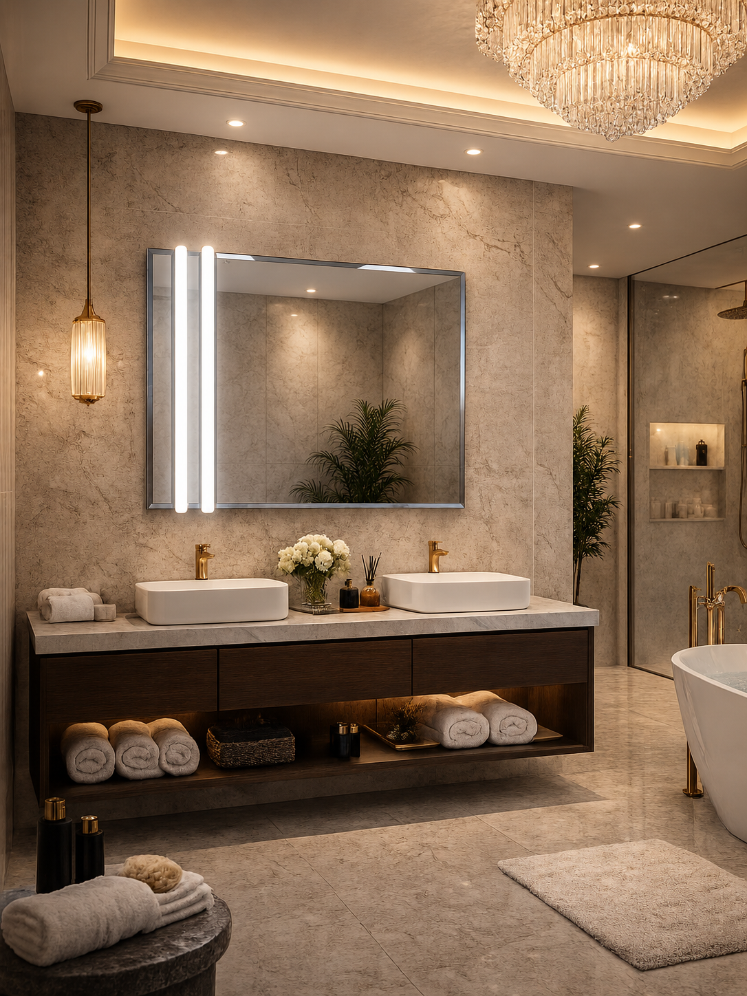 DG-115A - Rectangle Shaepe Acrylic LED MIRROR