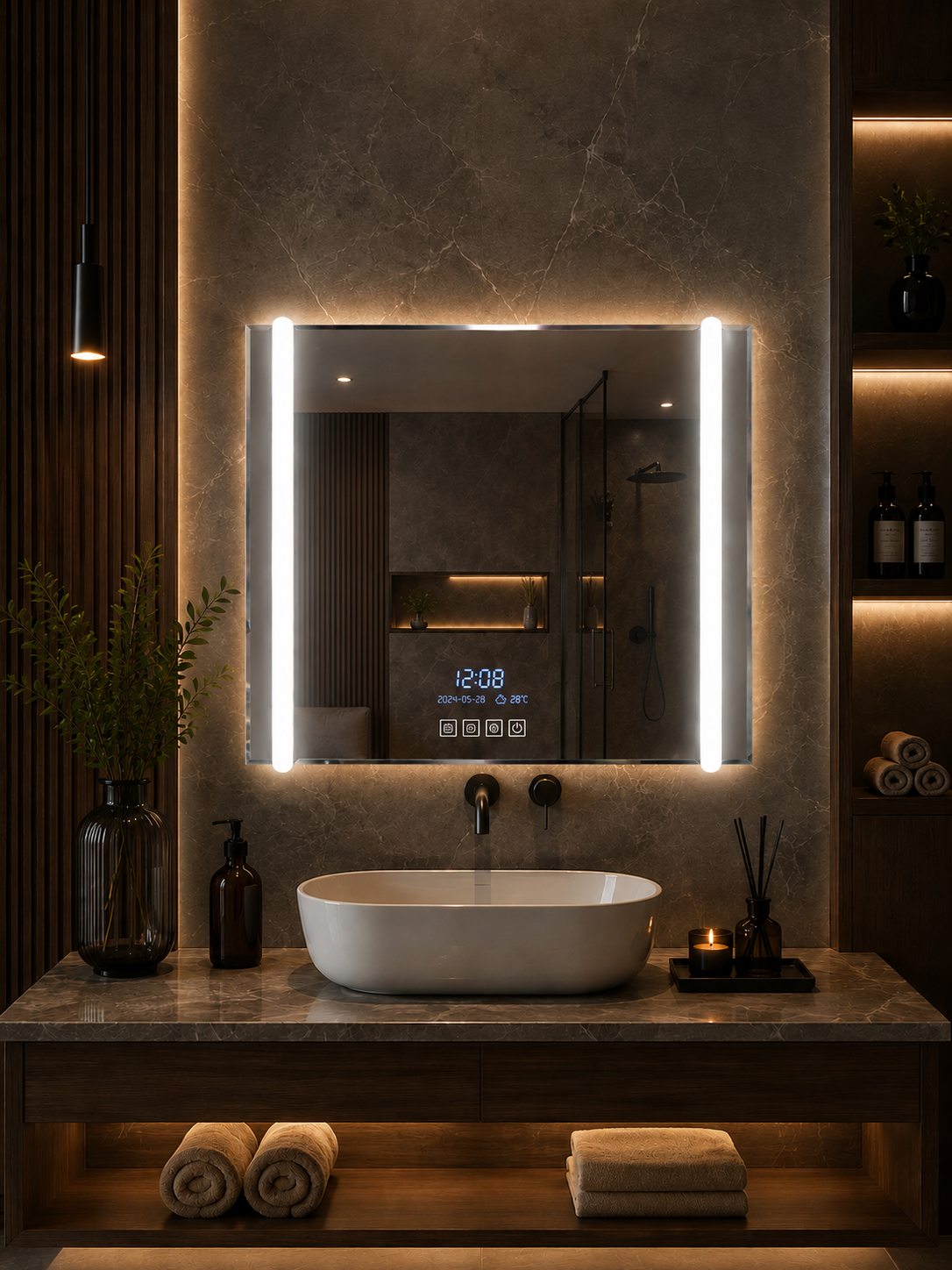 DG-119A - Rectangle Shape Acrylic LED MIRROR