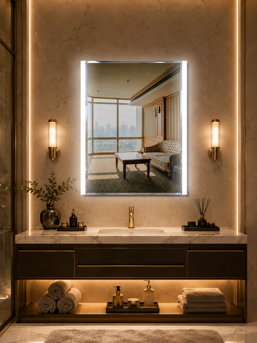 DG-120A - Rectangle Shape Acrylic LED MIRROR