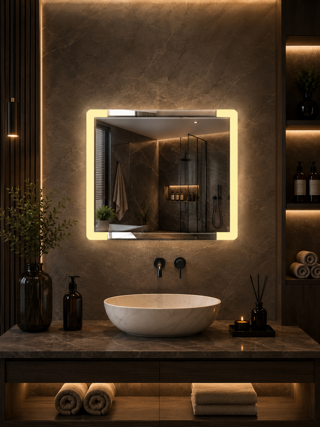 DG-125A - Rectangle Shaepe Acrylic LED MIRROR