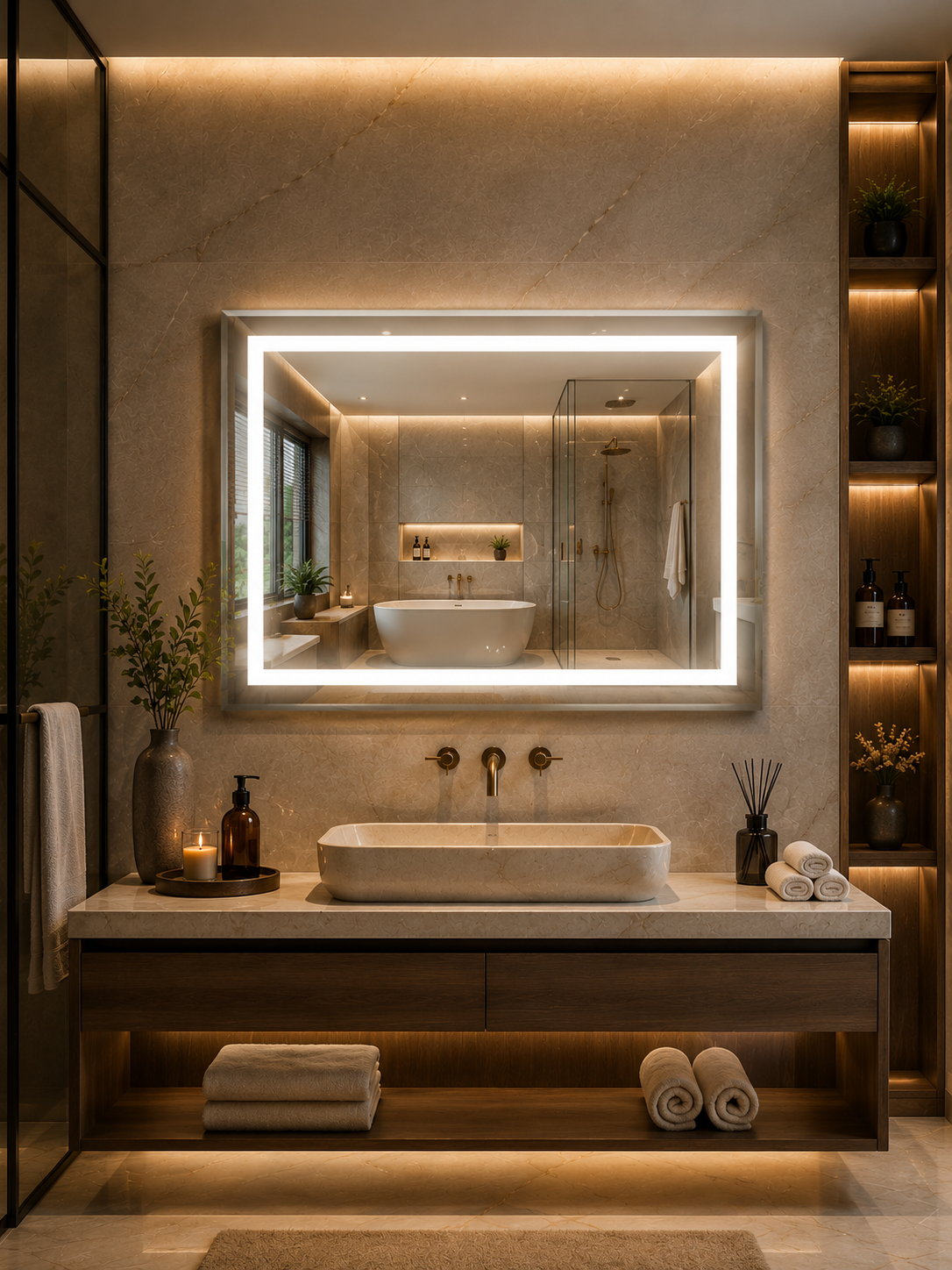 DG-131 - Rectangle Shape LED Mirror
