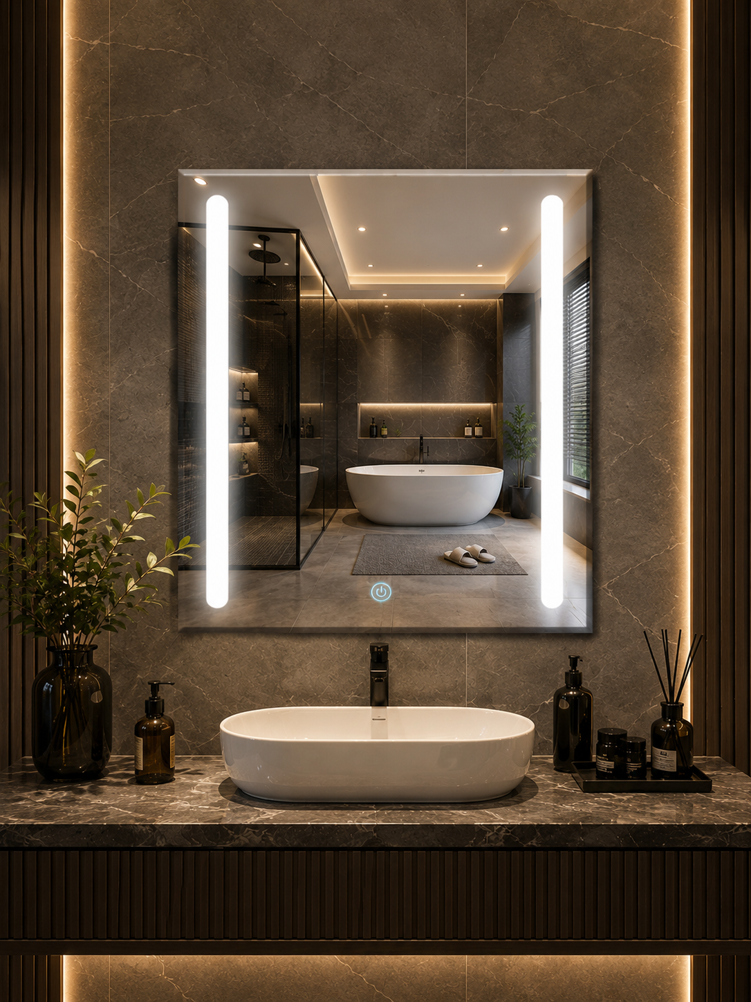 DG-150PIR- LED Mirror with PIR Sensor
